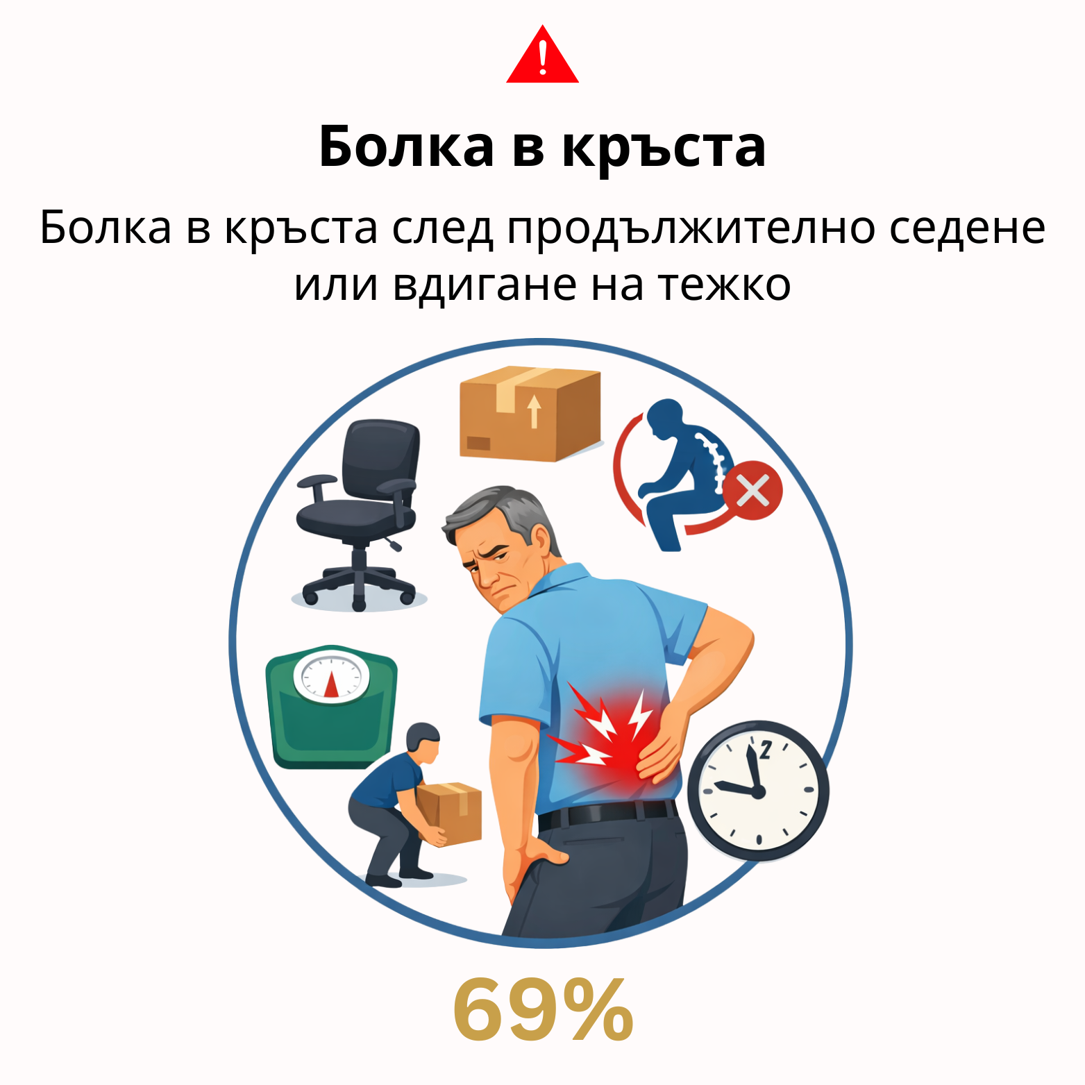 Периодична болка при ежедневни дейности
