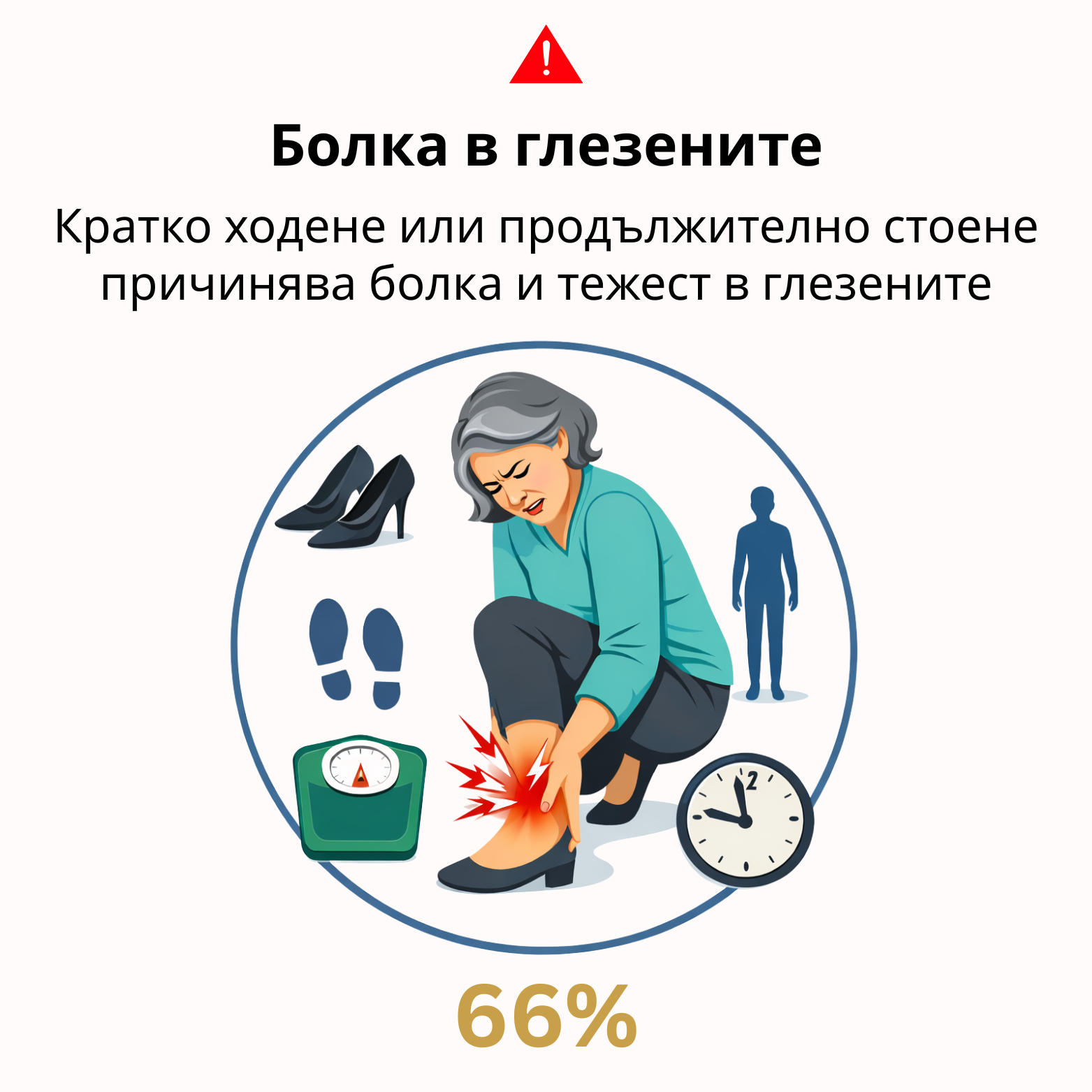 Напрежение в глезените